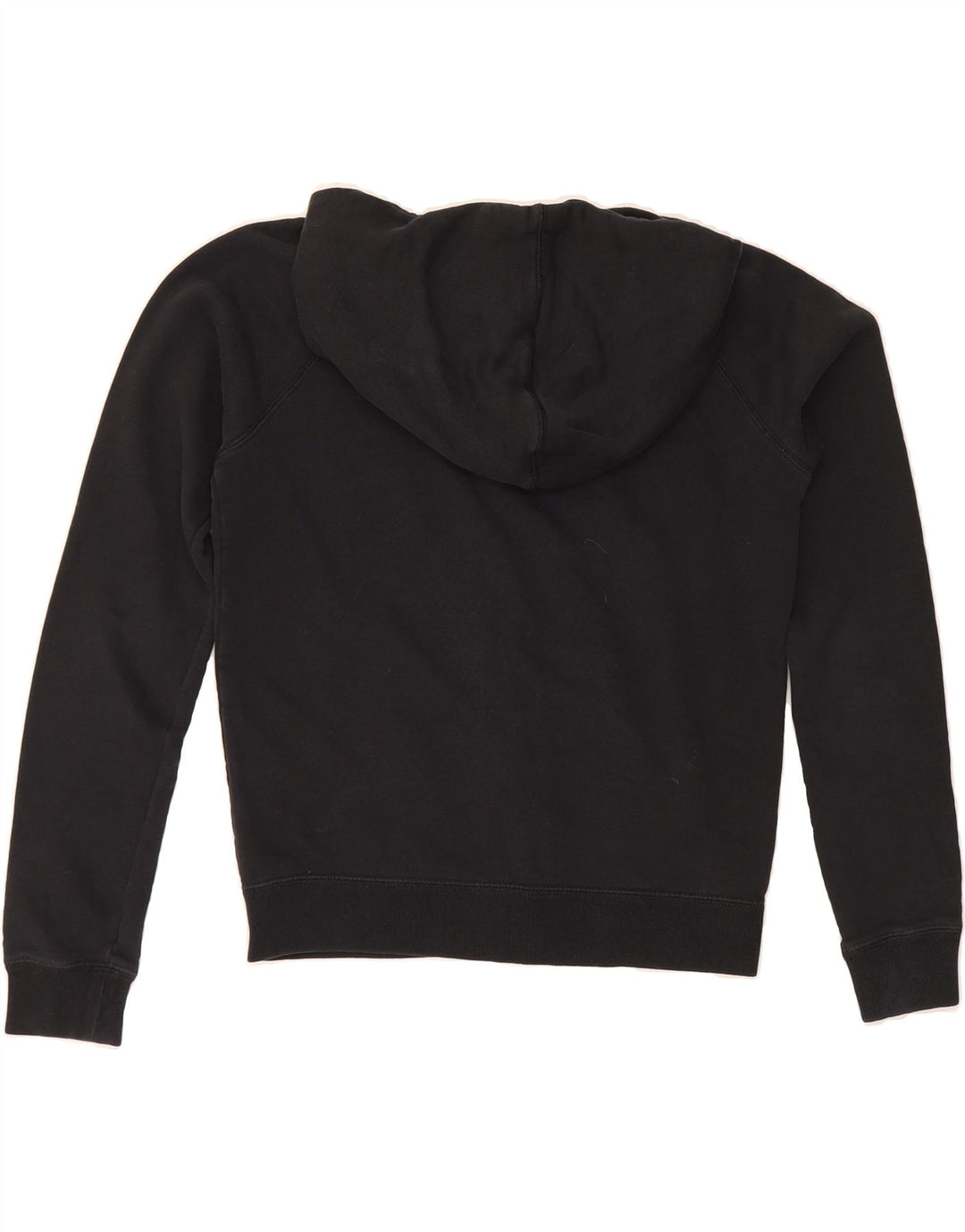 NIKE Womens Oversized Graphic Zip Hoodie Sweater UK 10 Small Black Vintage Nike and Second-Hand Nike from Messina Hembry 