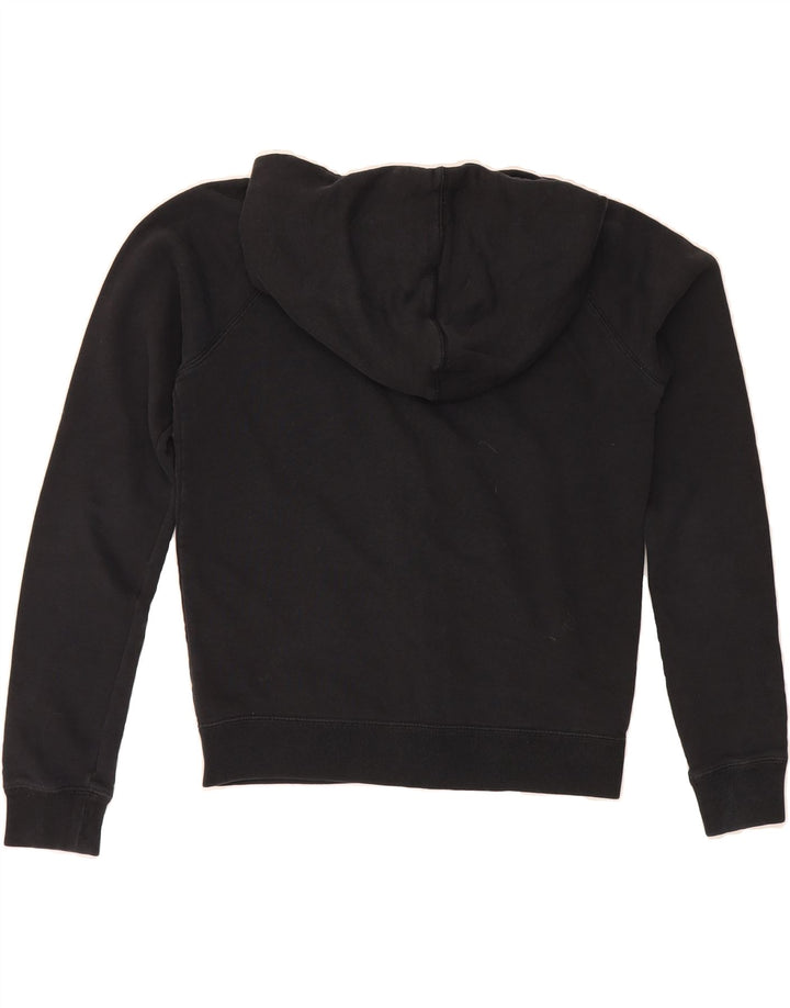 NIKE Womens Oversized Graphic Zip Hoodie Sweater UK 10 Small Black Vintage Nike and Second-Hand Nike from Messina Hembry 
