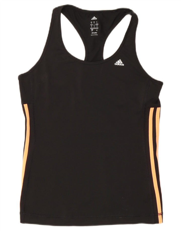Женский жилет Adidas Climalite, Великобритания, маленький размер 8/10, черный полиэстер