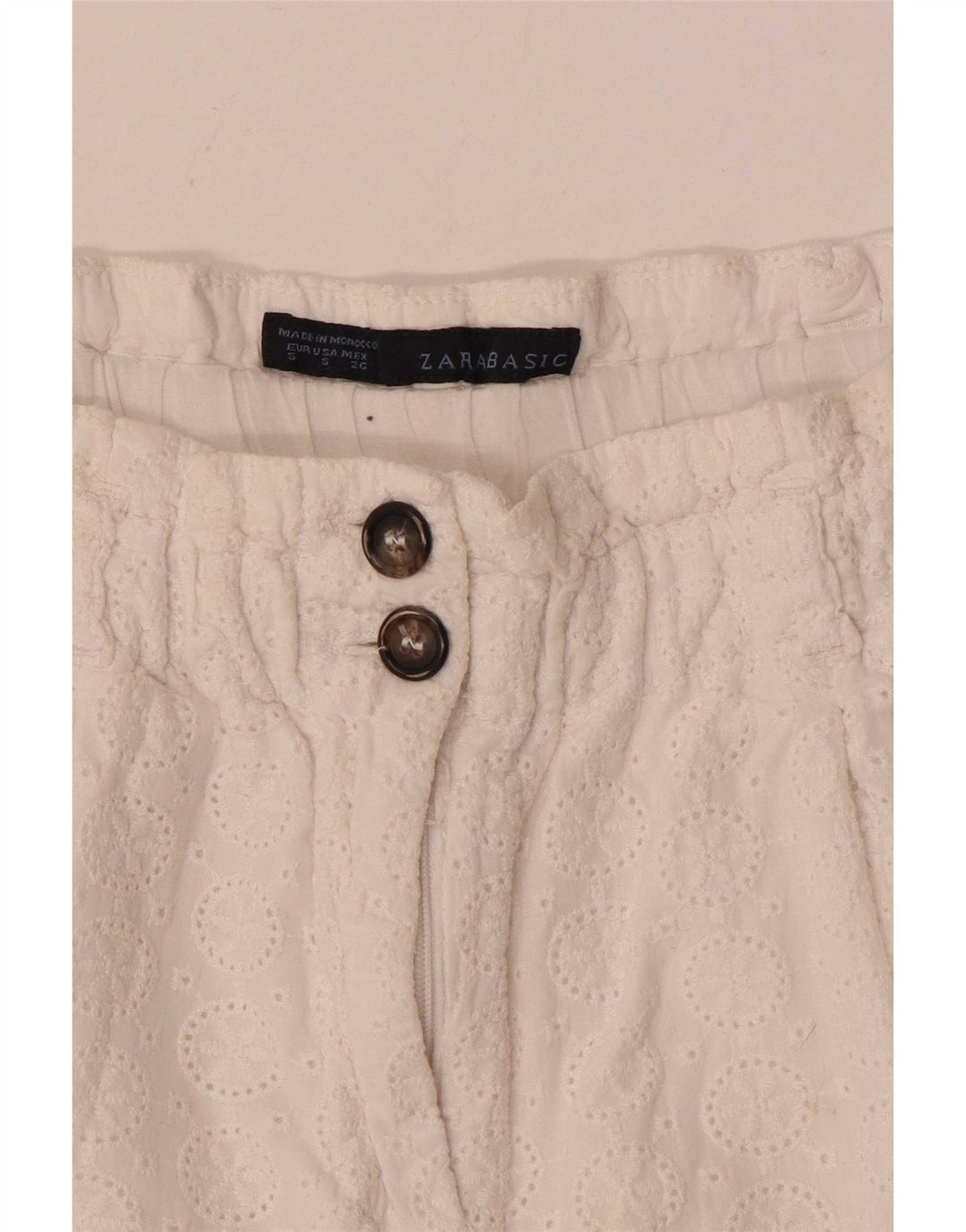 Женские повседневные шорты Zara, маленькие W26, белые