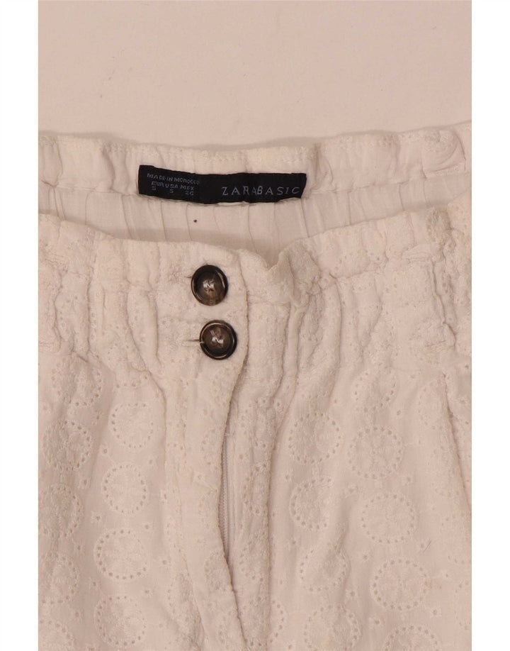 Женские повседневные шорты Zara, маленькие W26, белые