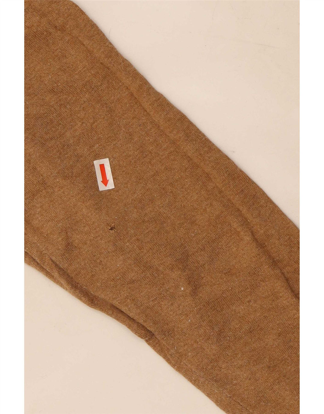 Мужской джемпер с круглым вырезом Massimo Dutti, хлопковый джемпер среднего коричневого цвета