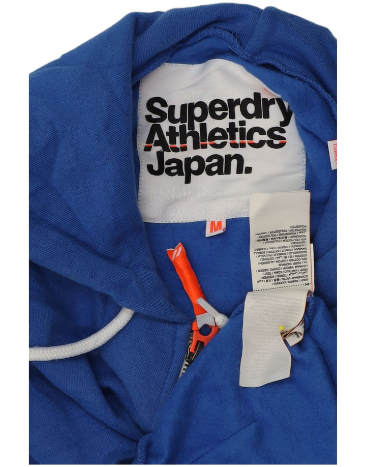 Мужской свитер с капюшоном на молнии Superdry, средний синий, хлопок