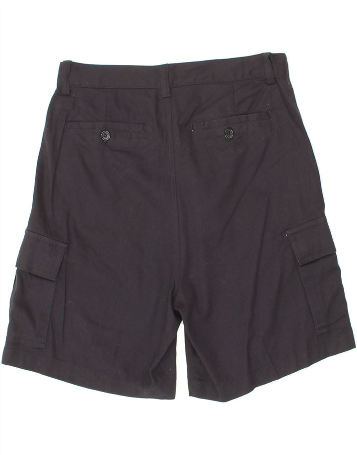 SKY FLY Mens Cargo Shorts IT 46 Small W29  Navy Blue Cotton Vintage Sky Fly and Second-Hand Sky Fly from Messina Hembry 
