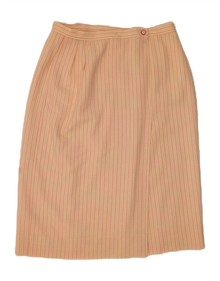 UNGARO Womens 2 Piece Skirt Set IT 44 Medium W32  Beige Striped Vintage Ungaro and Second-Hand Ungaro from Messina Hembry 