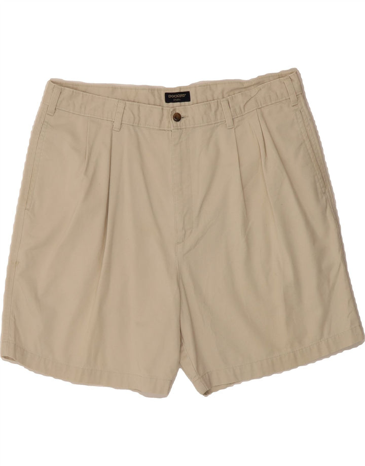 DOCKERS Mens Chino Shorts  W38 XL Khaki Cotton Vintage Dockers and Second-Hand Dockers from Messina Hembry 