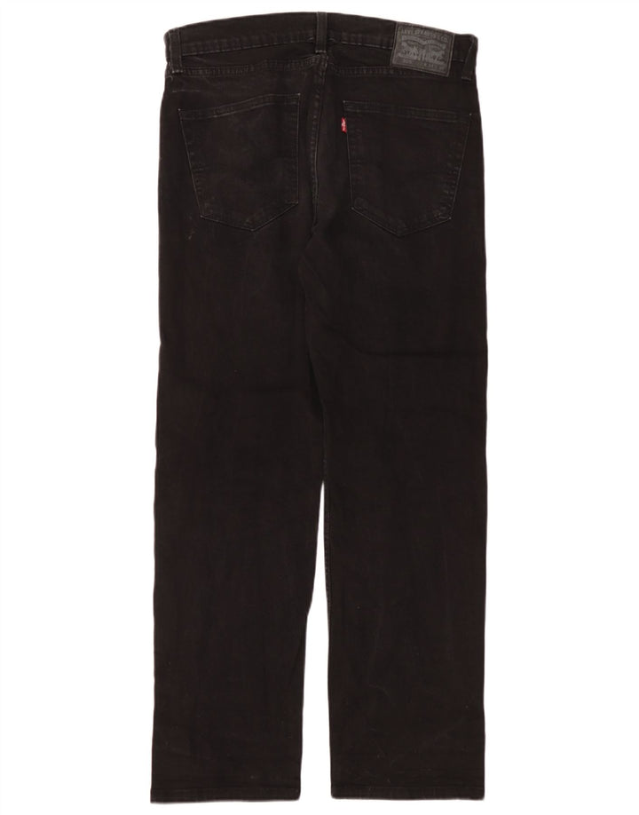 Мужские прямые джинсы Levi's 505 W34 L30, черный хлопок