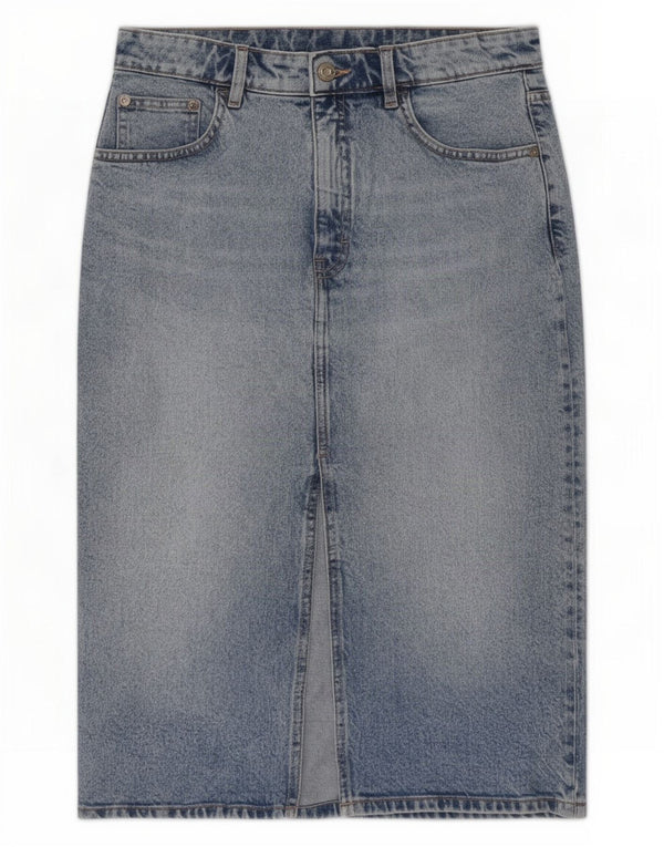 Женская джинсовая юбка Zara Medium W28 Синяя