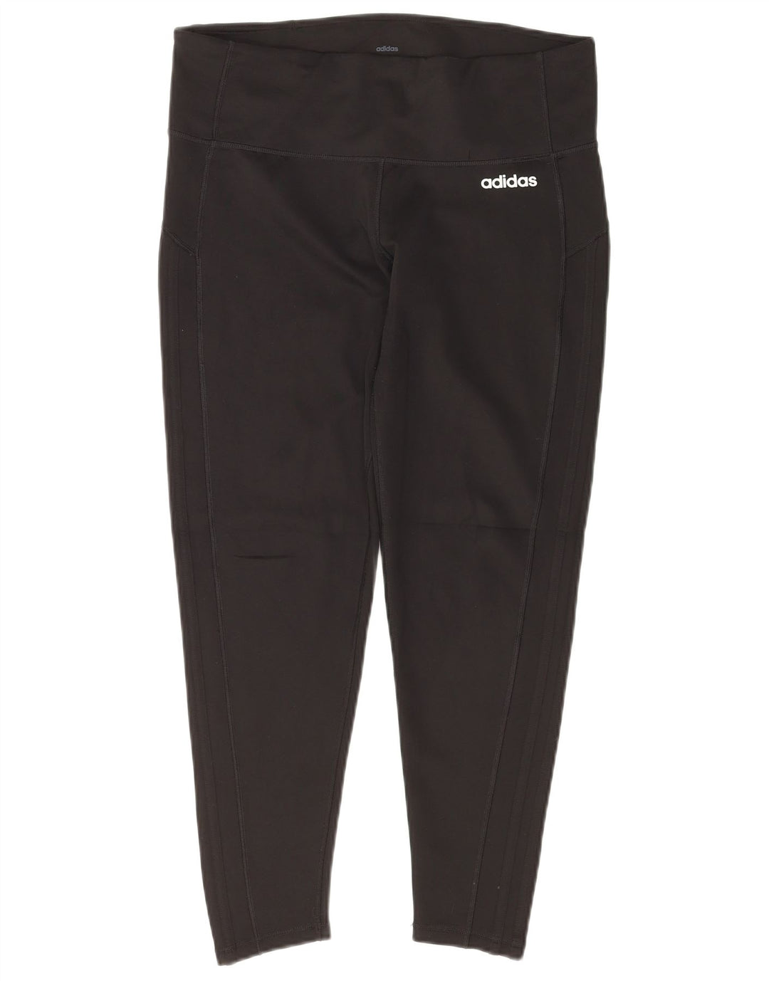 Женские укороченные леггинсы ADIDAS Climalite UK 16/18, большой черный полиэстер