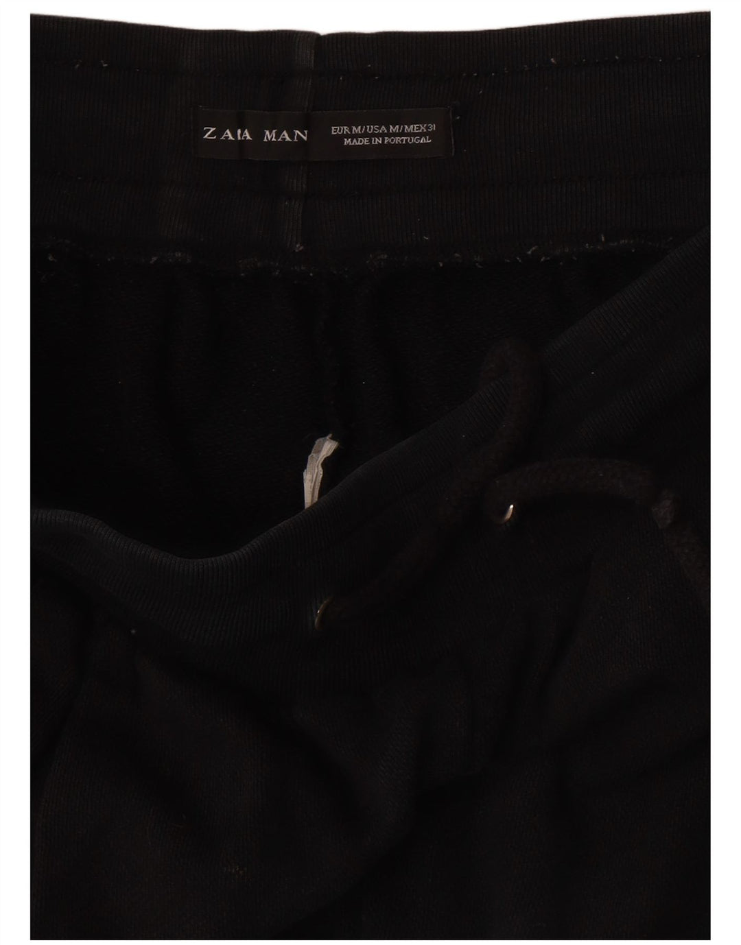 Мужские спортивные шорты-бермуды Zara среднего размера, черные