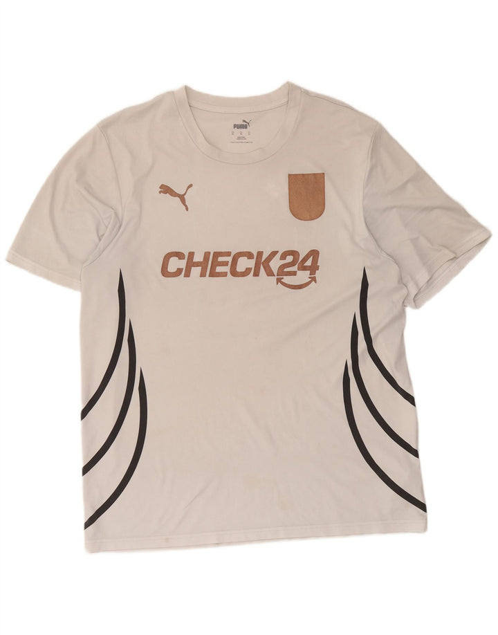 Мужская футболка с рисунком Puma Top XL, белый полиэстер