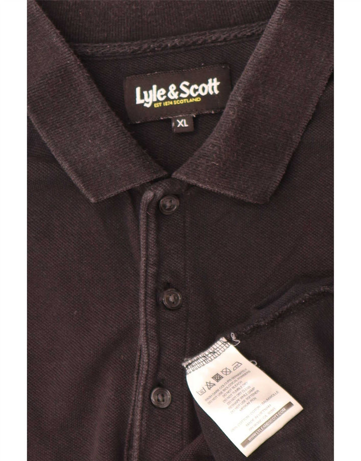 Мужская рубашка-поло Lyle & Scott XL, черный хлопок