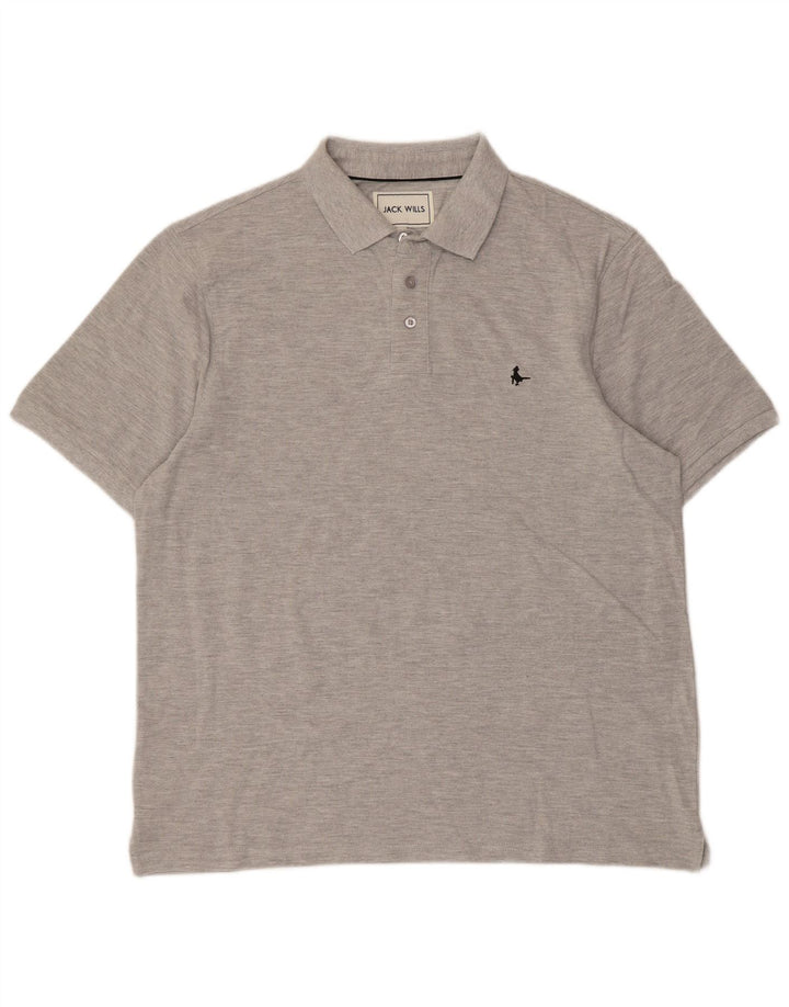 Мужская рубашка поло Jack Wills XL, серая, хлопок