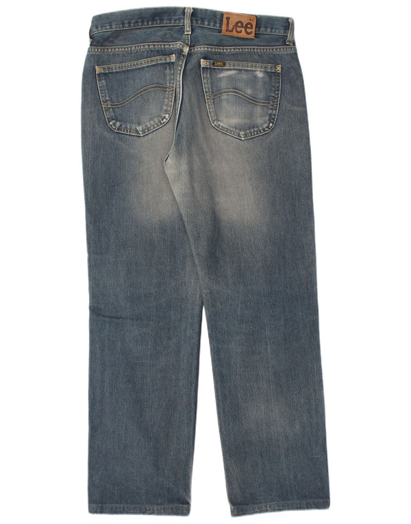 Мужские прямые джинсы Lee Seattle W34 L30, синий хлопок