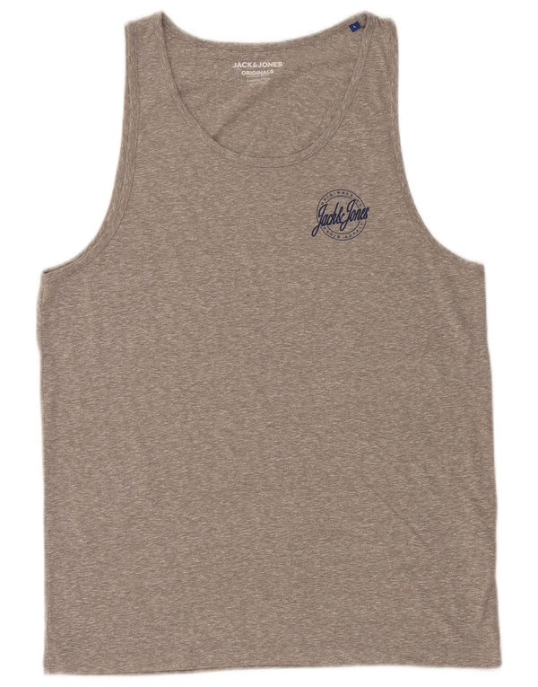 Мужская футболка Jack & Jones, большой серый полиэстер с крапинками