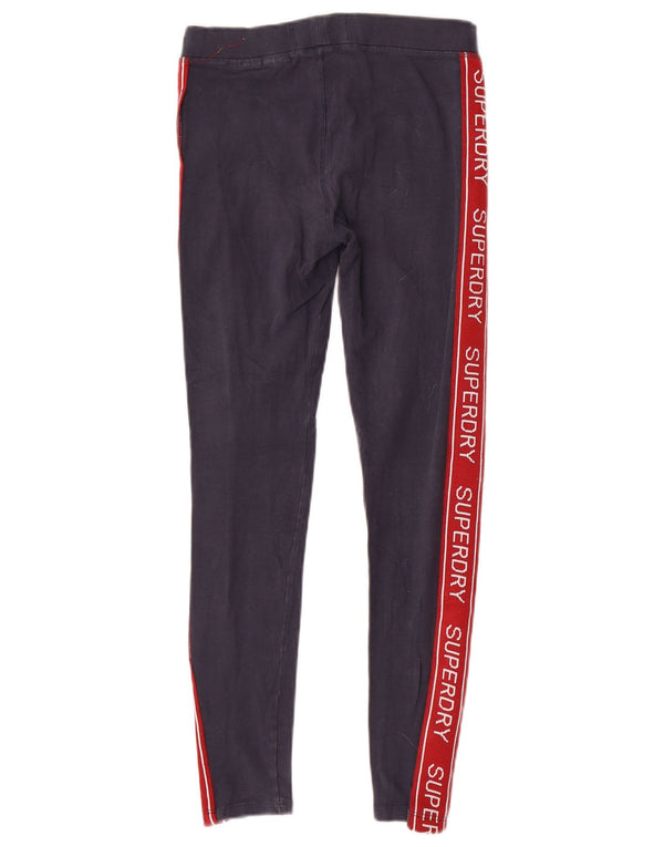 Женские леггинсы с рисунком Superdry UK 6 XS Темно-синие с цветными блоками