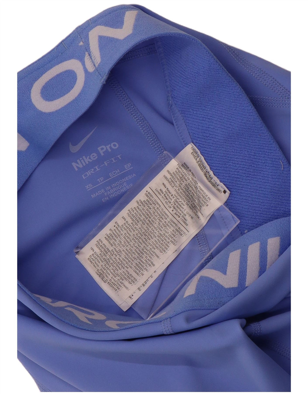 Женские леггинсы с рисунком NIKE Dri Fit UK 6 XS, синие, полиэстер