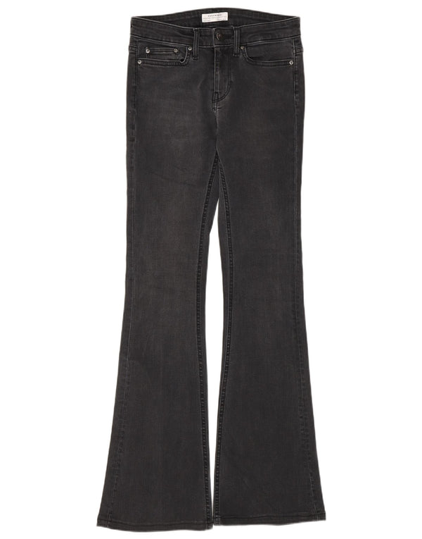 Женские расклешенные джинсы Zara EU 34 2XS W24 L30 Серые