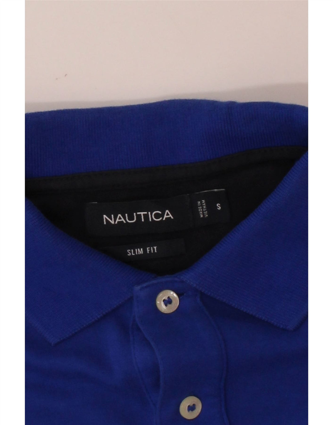 NAUTICA Mens Slim Fit Polo Shirt Small Blue Vintage Nautica and Second-Hand Nautica from Messina Hembry 