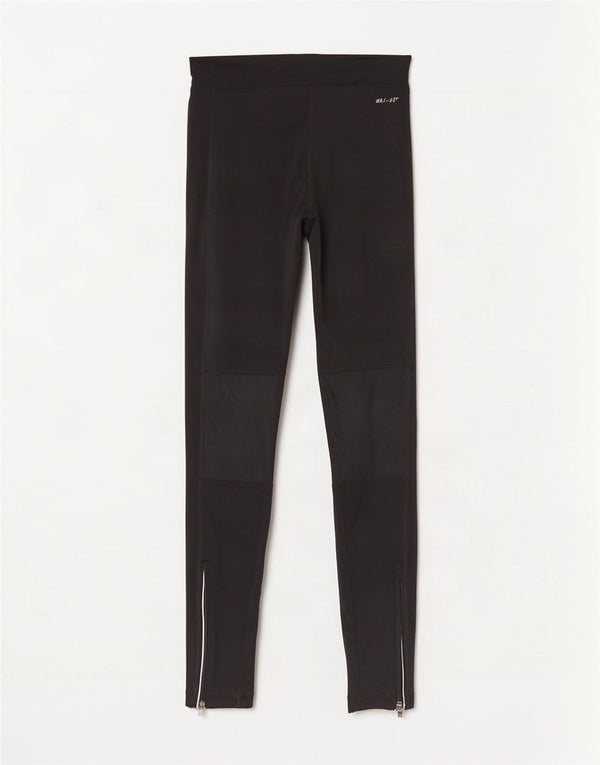 Женские леггинсы Nike Dri Fit UK 10, маленькие черные полиэстер