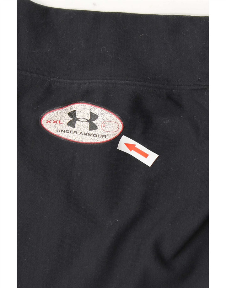 Мужской топ Under Armour с длинным рукавом, темно-синий, нейлон большого размера