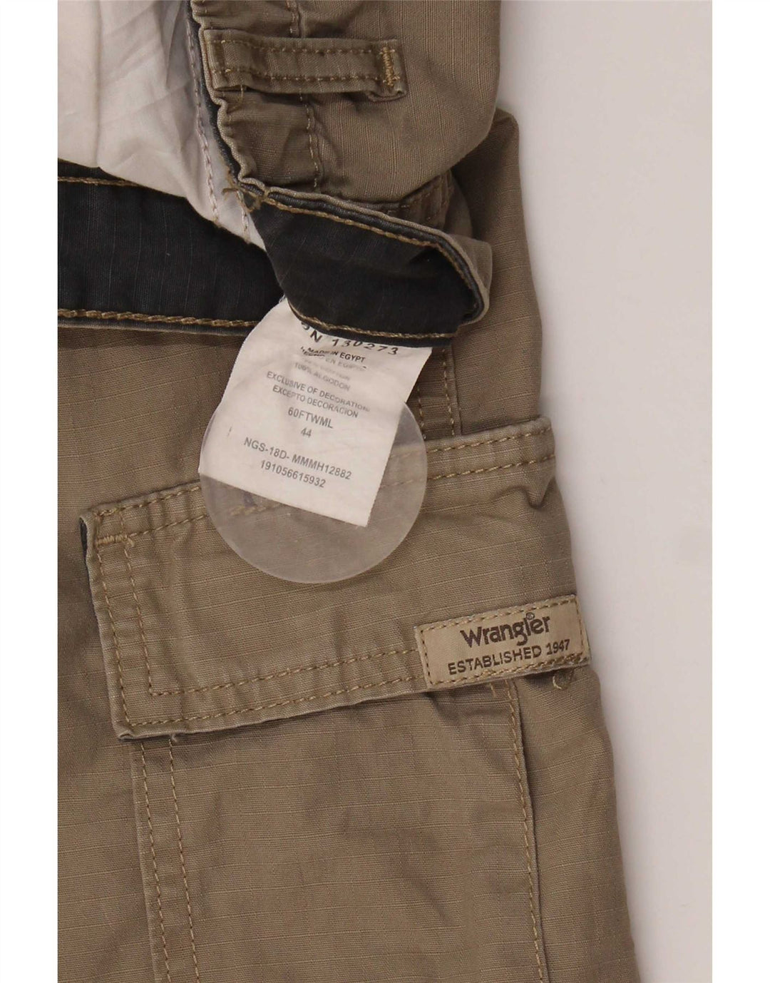 Мужские шорты карго Wrangler W44 2XL коричневые, хлопок