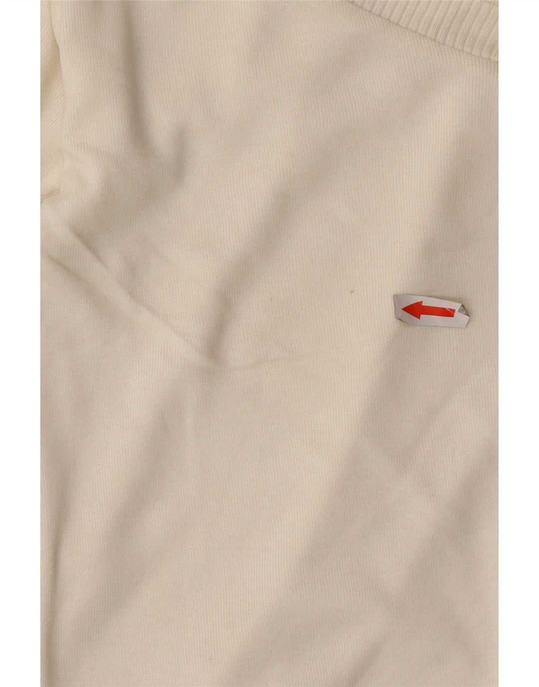 Женский укороченный джемпер с v-образным вырезом Massimo Dutti UK 12 Medium Off White