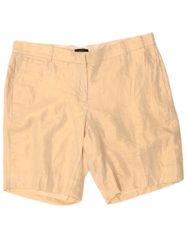 Женские шорты чинос J. CREW US 8 Medium W34 Бежевый лен