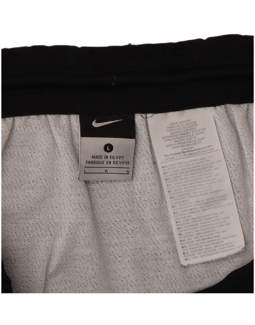 Мужские спортивные шорты NIKE, большие черные, полиэстер