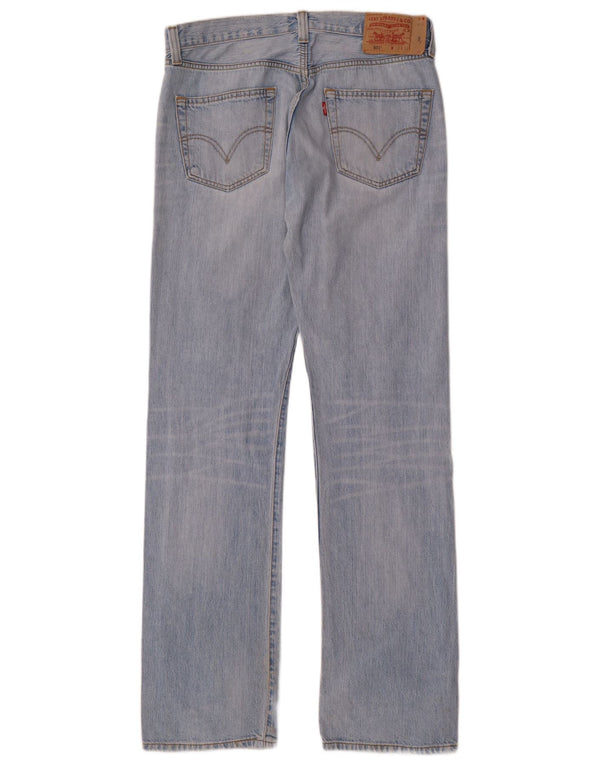 Мужские прямые джинсы LEVI'S 501 W33 L34 синие, хлопок