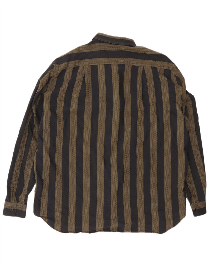 Мужская рубашка VINTAGE XL серая в полоску