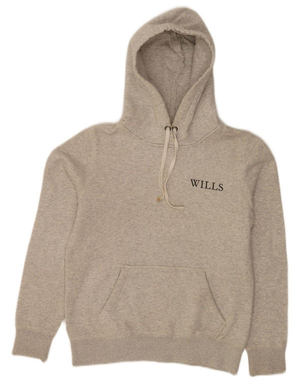 Женский джемпер с капюшоном Jack Wills UK 10, маленький серый хлопок в крапинку