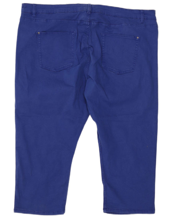 Женские суперскинни-капри Marks & Spencer UK 24 4XL W44 L21 синие