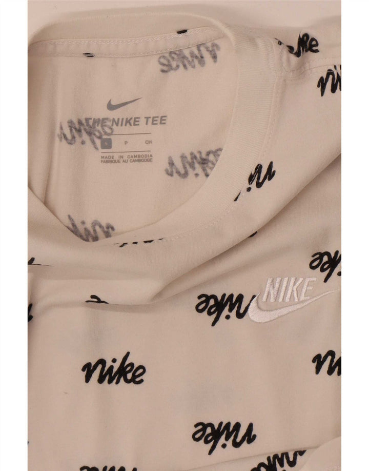 Мужская футболка с рисунком Nike, маленький белый