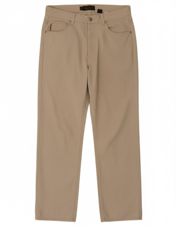 Мужские прямые повседневные брюки Timberland W34 L32, бежевый хлопок