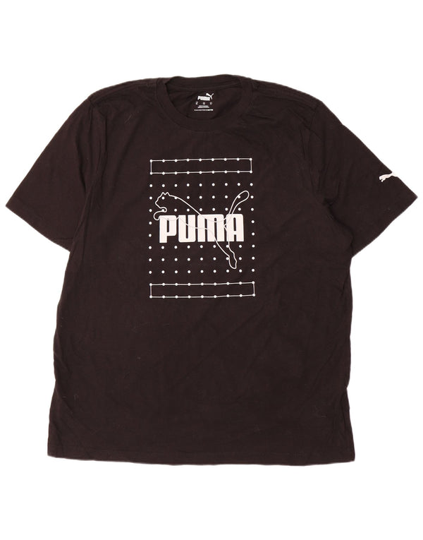 Мужская футболка с рисунком PUMA Top XL, черный хлопок