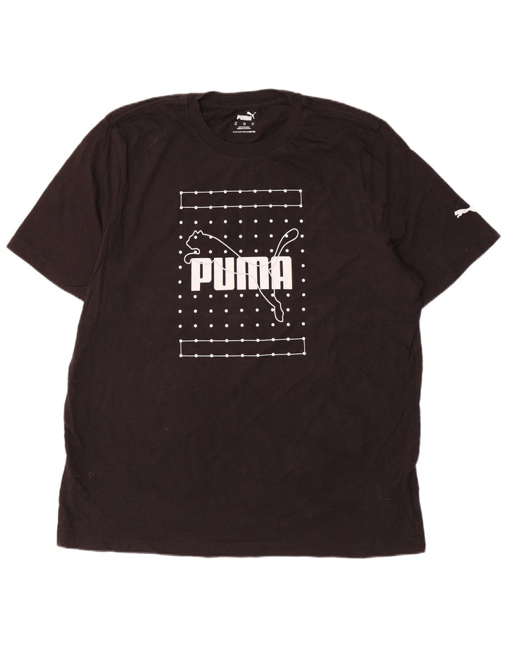 Мужская футболка с рисунком PUMA Top XL, черный хлопок
