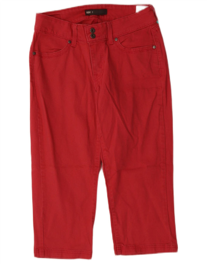 Женские капри LEVI'S US 8 Medium W28 L19 Розовый хлопок