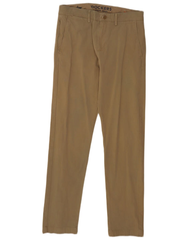 Мужские брюки-чиносы Dockers цвета хаки W30 L32, бежевый хлопок