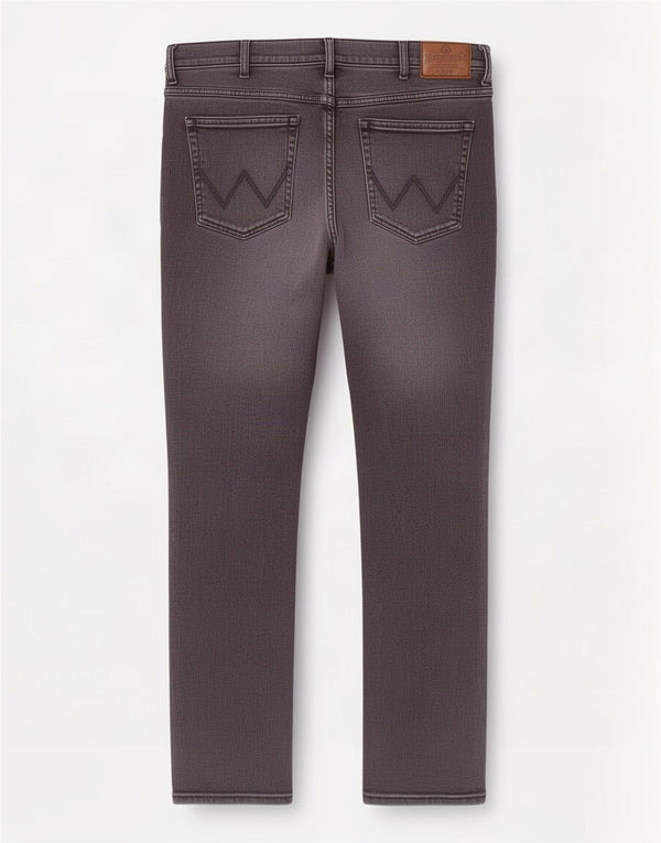 Мужские прямые джинсы Wrangler стандартного кроя W44 L32, серый хлопок
