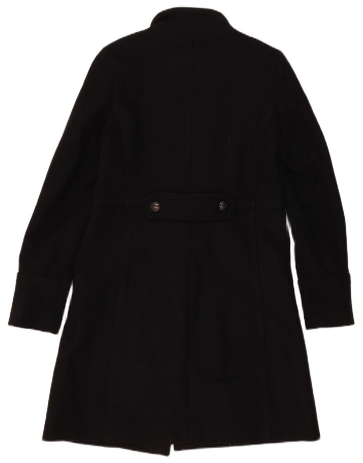 Massimo Dutti Женское двубортное пальто EU 36 XS Черное шерсть