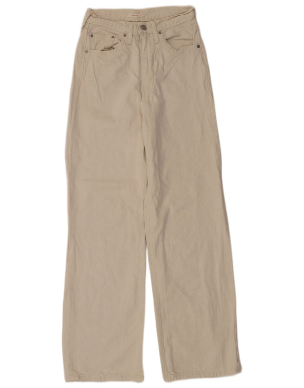 Женские свободные джинсы Levi's с высокой посадкой W27 L31, бежевый хлопок