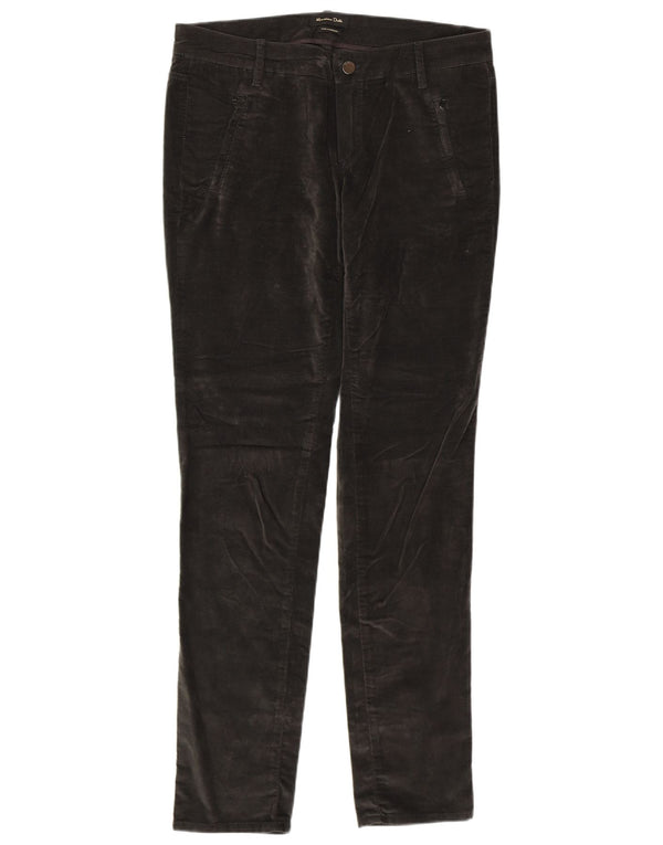 Женские бархатные брюки чинос Massimo Dutti EU 40 Medium W30 L31 Серый хлопок