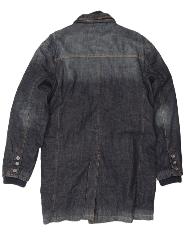 Мужское джинсовое пальто Jack & Jones UK 44 2XL темно-синее, хлопок
