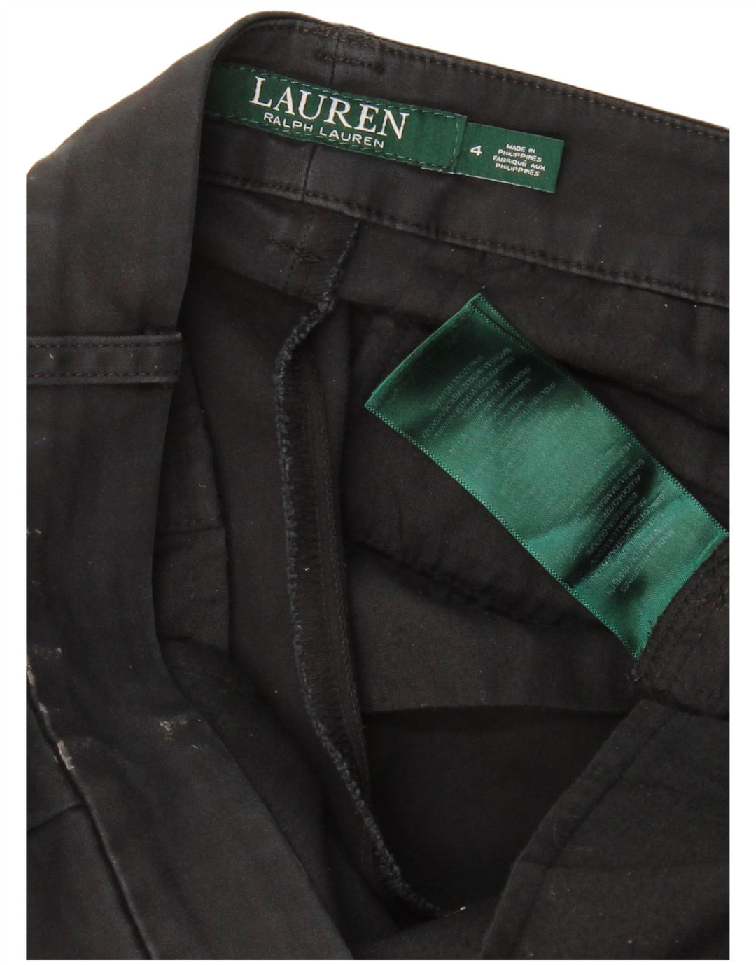 Женские брюки-чиносы RALPH LAUREN, размер США 4, маленький W30 L28, черные