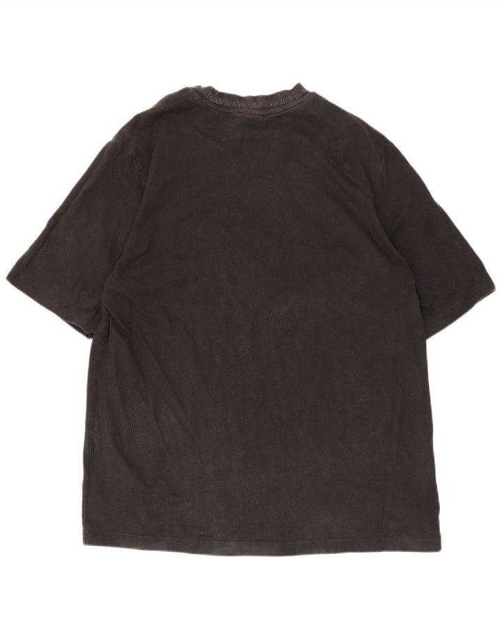 Мужская футболка с рисунком Adidas Top Medium Black Cotton