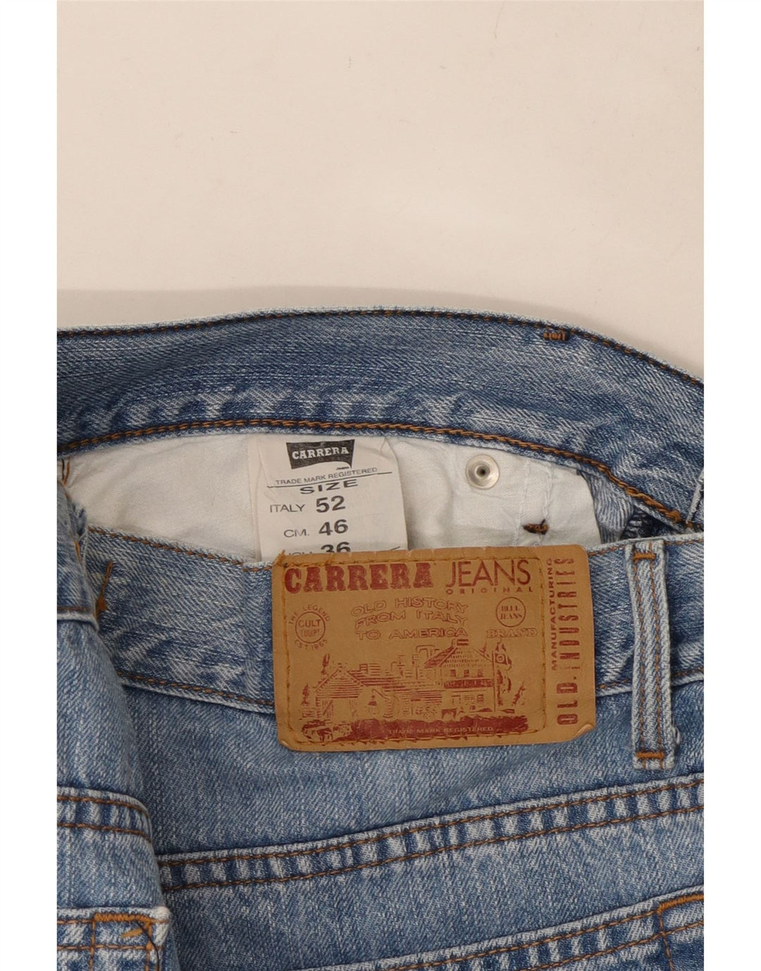 CARRERA Mens 710 Straight Jeans IT 52 XL W38 L28 Blue Cotton Vintage Carrera and Second-Hand Carrera from Messina Hembry 