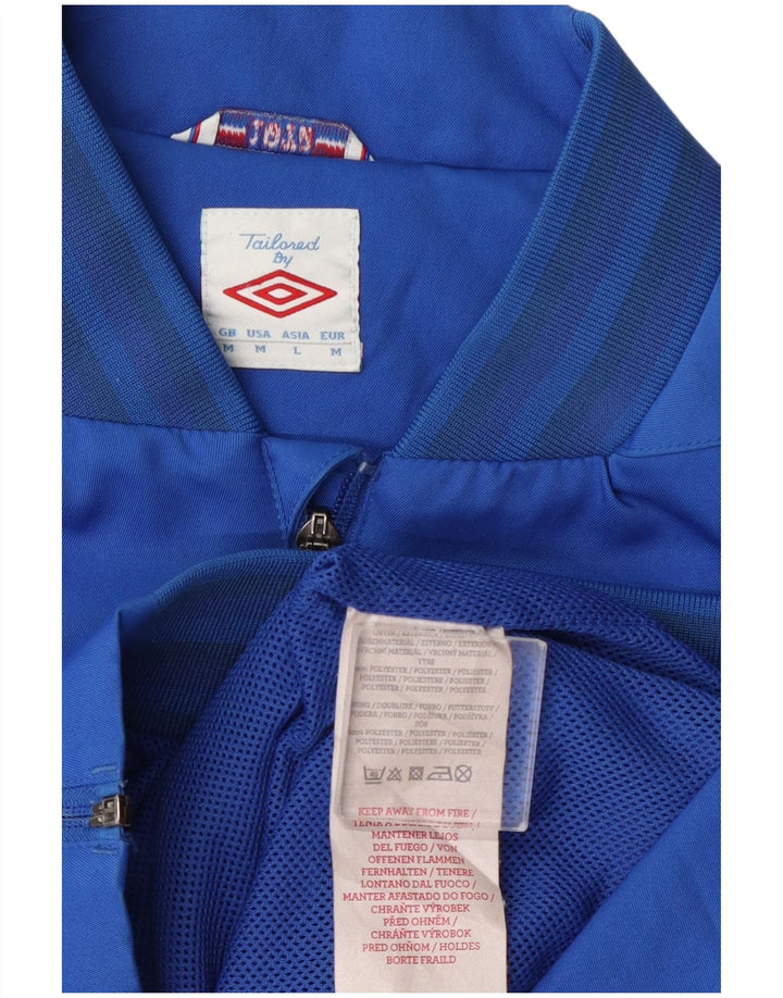 Мужской спортивный костюм Umbro Rangers с графическим принтом, верхняя куртка, средний синий полиэстер