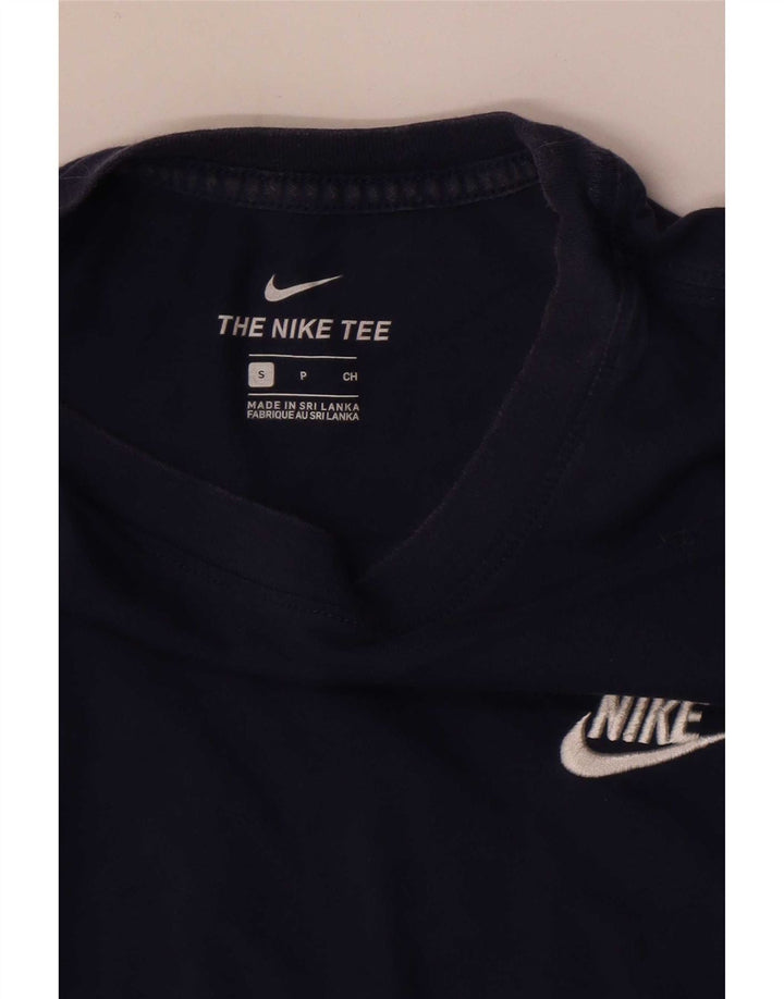 Мужская футболка Nike, маленькая, темно-синяя