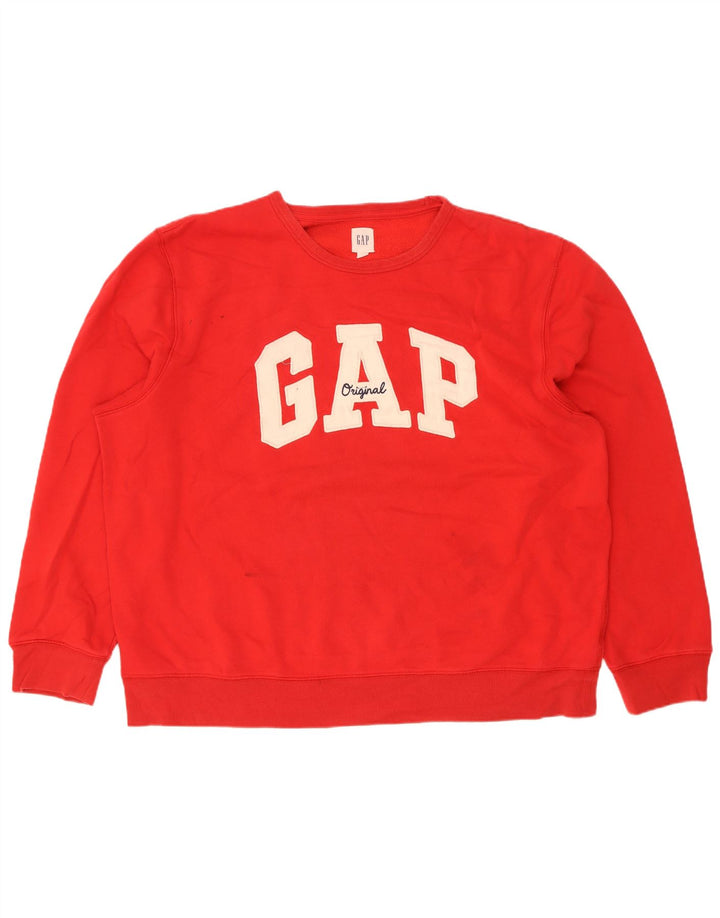 Мужской свитшот с рисунком Gap 2XL, красный хлопок